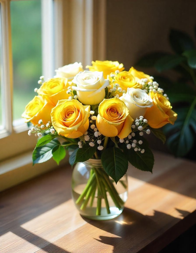 Golden Serenity Bouquet