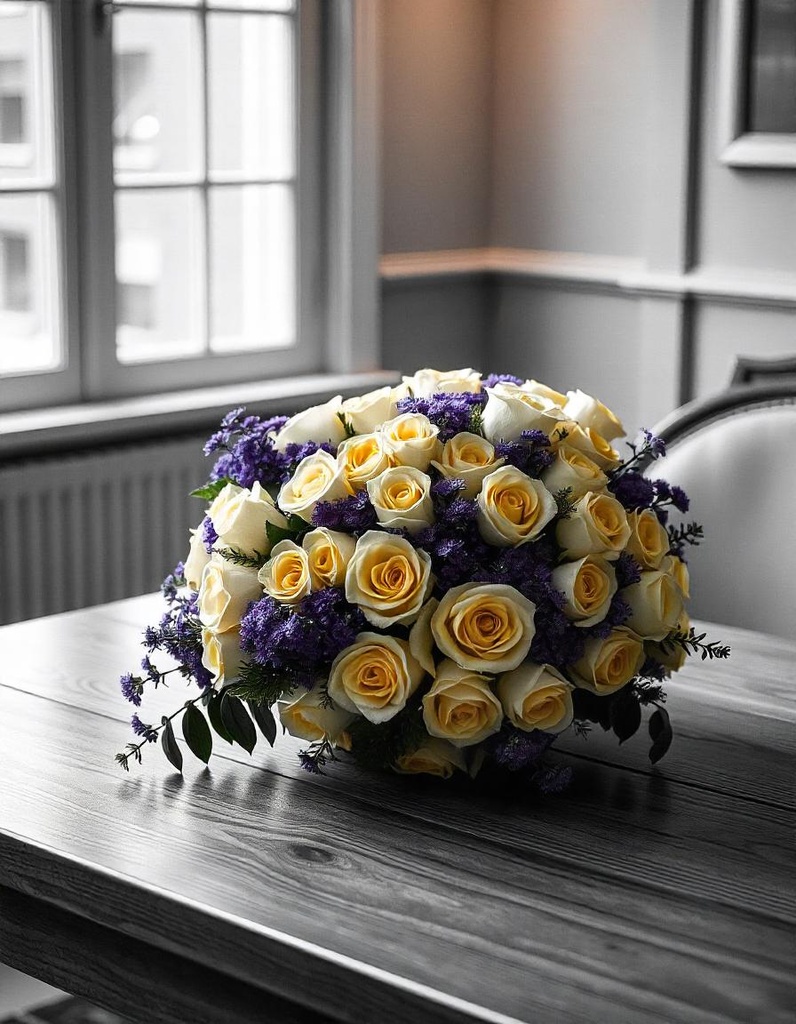 A Fresh Bouquet with a Touch of Whimsy