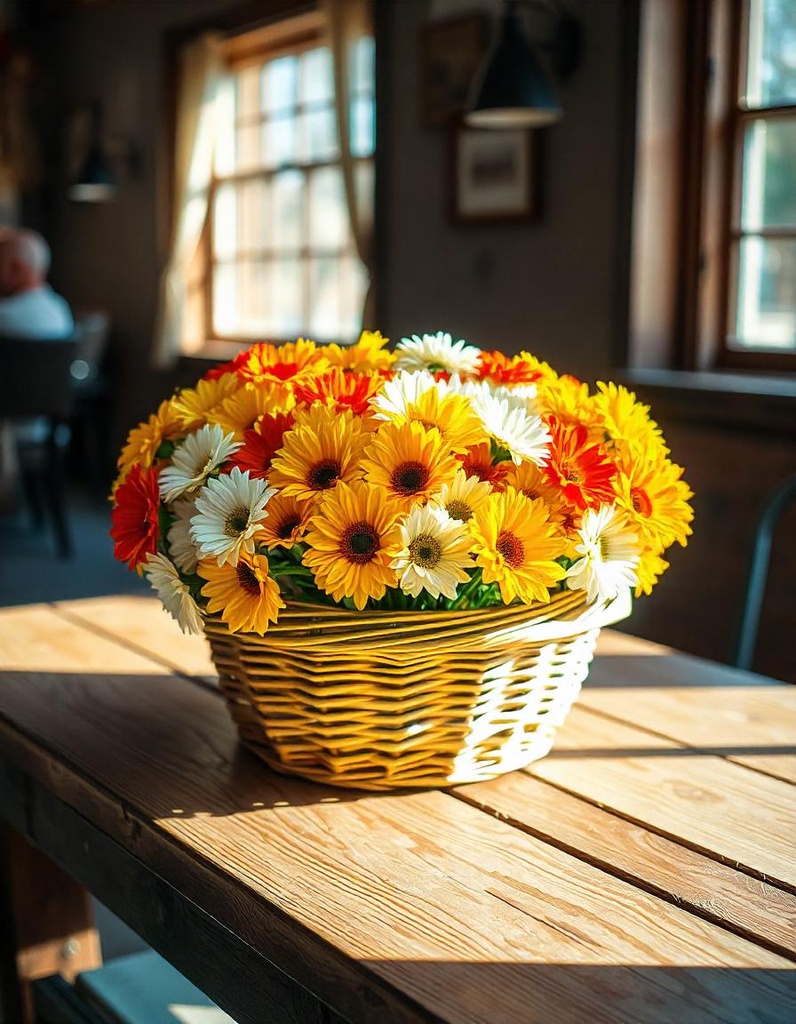Basket of 25 Assorted Flowers