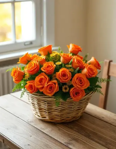 [B-12-O-R-8] Orange Bliss Basket