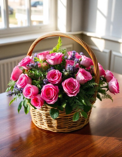 [B-15-PR-8] Peach Harmony Basket