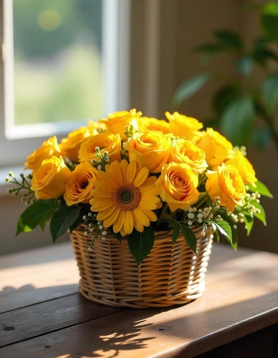 [B-20YR-YGER-8] Golden Sunshine Basket