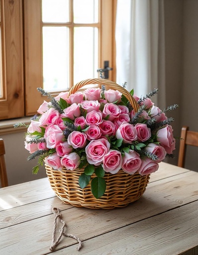 [B-40-P-R-8] Garden-Fresh Pink Delight