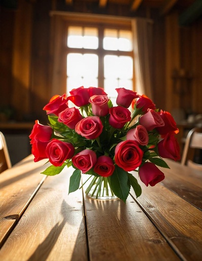 [IF-N-15-PR-R-8] Pink & Cream Dutch Roses