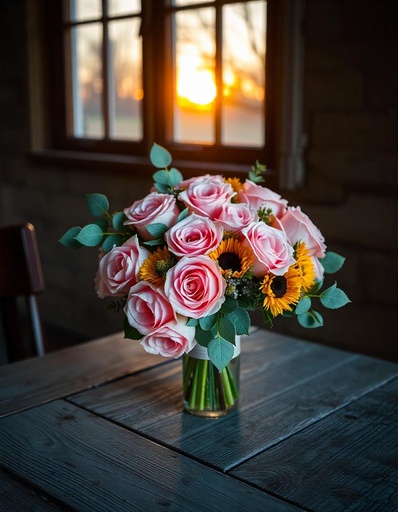 [N-10-P-R-8] A Romantic Display of Fragrant Roses