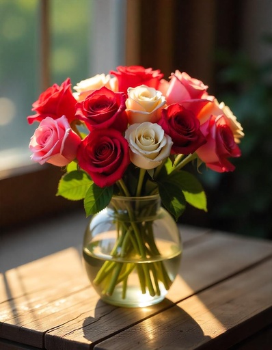 [N-12-RPW-R-8] A Fresh and Lovely Display of Vibrant Flowers