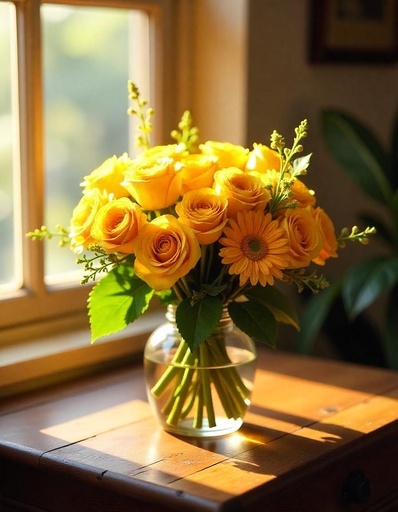 [N-12-YR-YGER-8] Golden Fairytale Bouquet