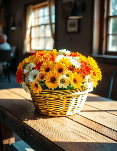 [PN-B-25-RYP-RG-8] Basket of 25 Assorted Flowers