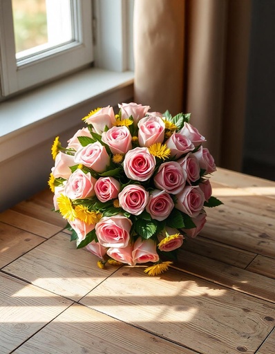 [PN-N-20-P-R-8] Blush Elegance – 20 Pink Roses