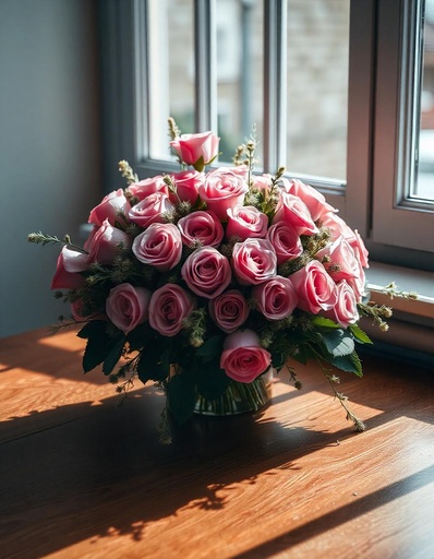 [WD-N-18-P-R-8] Fresh & Inviting – 18 Pink Roses