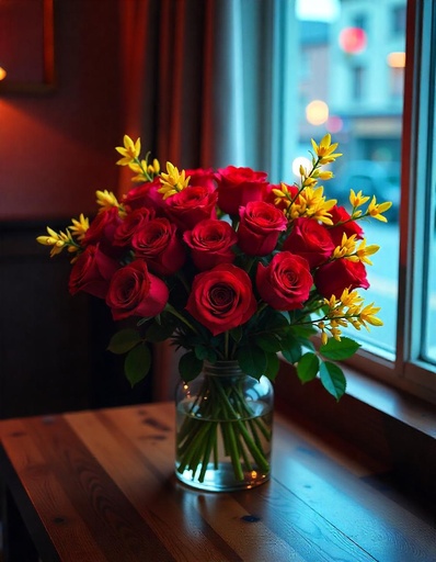 [WD-N-24-R-R-8] Bunch of 24 Red Roses